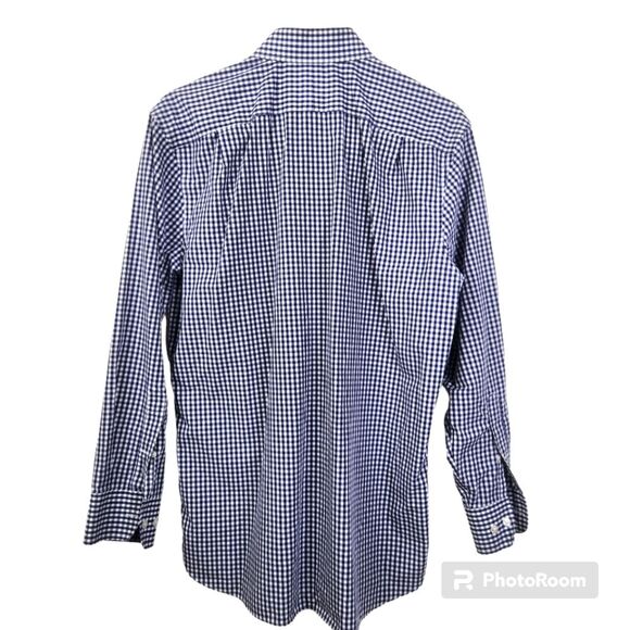 Bonobos Mens Standard Fit Gingham Pattern Long Sleeve Button Down Size 15 1/2 - Picture 2 of 6